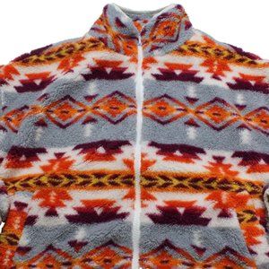 Forever 21 Southwest Aztec Jacket Women’s Large Fleece Colorful Coat
